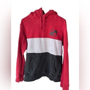 American Eagle Outfitters Red and Black Hoodie